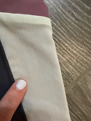 Fabletics On-The-Go Powerhold Colorblock high waisted Leggings XS Gray w/pockets thumbnail 3