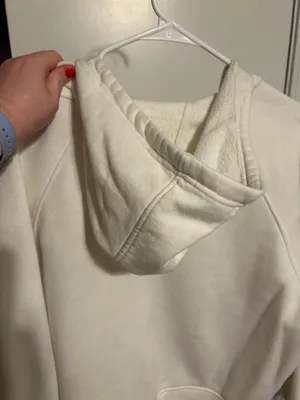 Crane Creamy White Hooded Jacket Size XL thumbnail 5