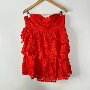 Anthropologie Maeve‎ NWT Strapless Lace Mini Dress Size Large thumbnail 4