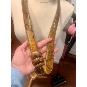 American Vintage Vintage Genuine Snakeskin Leather Belt Brown Python S/M 29–33” thumbnail 10