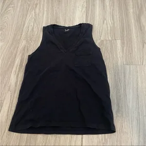 Madewell Women's Black Sleeveless Top thumbnail 1