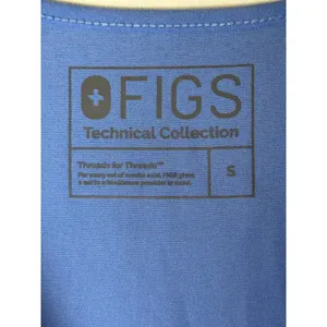 Figs Shirt Women Small Blue Casma‎ Three Pocket Short Sleeve Scrub Top Medical thumbnail 9