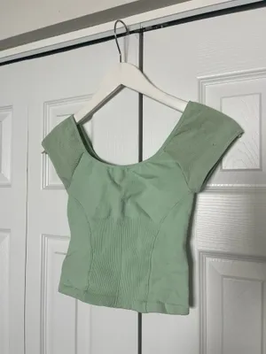 Free People Movement Ribbed Top Crop M/L thumbnail 2