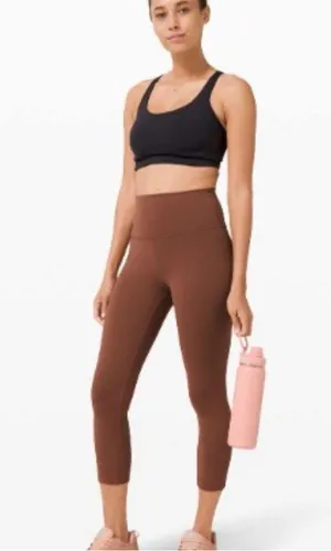 Lululemon athletica Wunder Train High-Rise Crop 21" in Ancient Copper 8 thumbnail 2