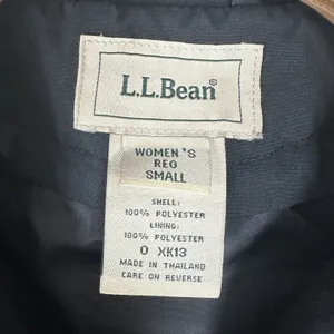 L.L.Bean Womens Small‎ Black Full Zip Snap Long Jacket Removeable Liner Outdoor thumbnail 8