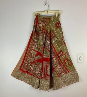 Reversible Maxi Wrap Skirt BINW501 thumbnail 1