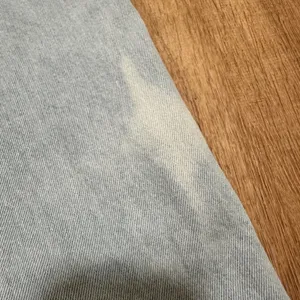 Princess Polly | Light Wash Raw Hem High Waisted Wide‎ Leg Denim Jeans, Size 4 thumbnail 5