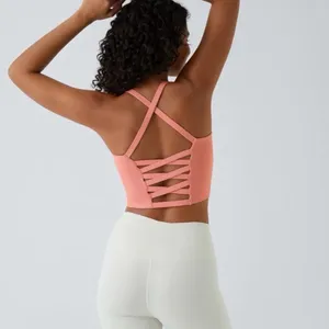 Halara Crisscross Backless Built In Bra Tank Top Blooming Dahlia Size XXS thumbnail 10
