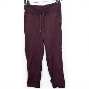 Lululemon Athletica Size 4 Dance Studio Jogger Burgundy thumbnail 2