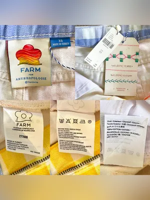 Farm Rio‎ Anthropologie Gingham Shorts Patchwork Picnic XS NWT thumbnail 5