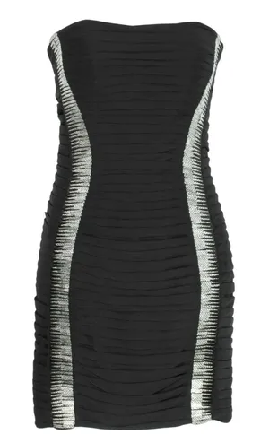 La Femme Dress Strapless Mini Prom Hoco Cocktail Party Y2K Formal Black Silver 2 thumbnail 1