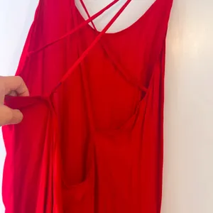 Reformation Red Maxi Dress Scoop Neck Strappy Back | Made in USA thumbnail 5