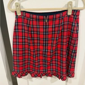 Draper james red tartan skirt thumbnail 2