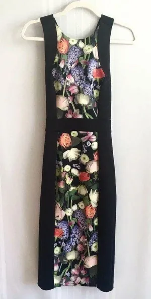 Ted Baker Akva Kensington Floral Bodycon Dress XXS thumbnail 3