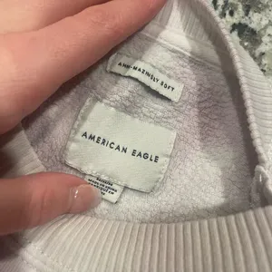 American Eagle Soft Pink and White Sweatshirt thumbnail 3