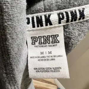 Victoria's Secret PINK Women's M Gray Cowl Neck Hoodie Rainbow Logo thumbnail 8
