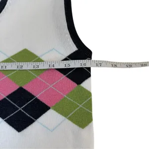 IZOD C-Flex Preppy Sleeveless Argyle Sweater Vest Size Small Tennis Prep Golf thumbnail 9
