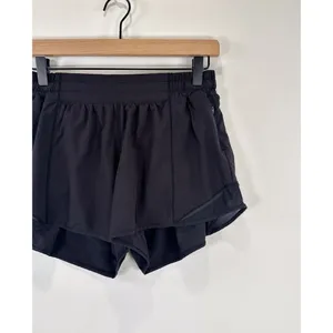 Lululemon Women Shorts Black Hotty Hot Athletic Lined High Rise Stretch Size 8 thumbnail 7