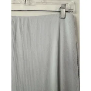 Abercrombie & Fitch Baby Blue Ribbed Pull On Maxi Skirt Size Large Stretchy thumbnail 5