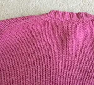 Gap Vintage Y2K Chunky V-Neck Sweater Pink - Sz Small thumbnail 10