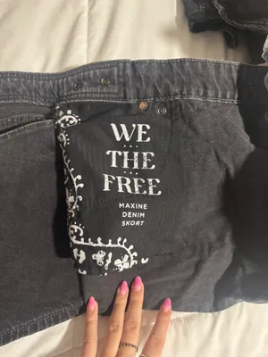 We The Free Maxine Denim Skort thumbnail 4