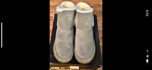 Sorel Nakiska Faux Fur Lined Bootie in Gray , women's size US 10 EU 41 NEW thumbnail 3