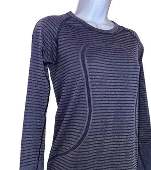 Lululemon Swiftly 6 Tech Striped‎ purple Long-Sleeves Shirts thumbnail 7