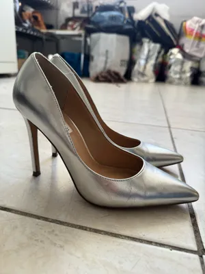 Steve Madden EVELYN silver stiletto heels thumbnail 3