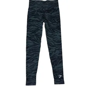 Gymshark Adapt Animal Print Seamless Leggings Black Workout‎ Athleisure Size XS thumbnail 4