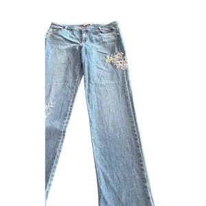 J. Jill Denim Straight Leg Embroidered Jeans size 12 thumbnail 11