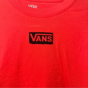 VANS Orange Long Sleeve Crop Top! thumbnail 2