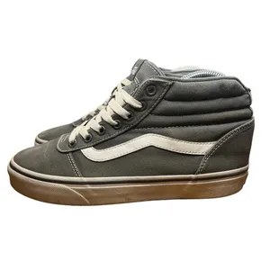 Vans Sk8-Hi Top‎ Sneaker - Frost Gray Canvas Canvas Shoes - Women's 7.5 thumbnail 7