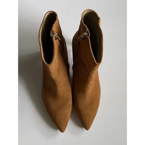 Sam Edelman Usha Suede Pointed Toe Ankle Boots Womens 10 Brown Stiletto Heel thumbnail 3