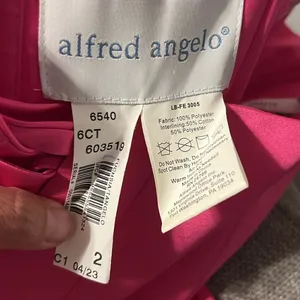 Alfred Angelo Pink and Orange strapless gown, size‎ 2 C30 thumbnail 8