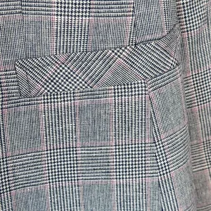 Gray Plaid Long Wool thumbnail 5