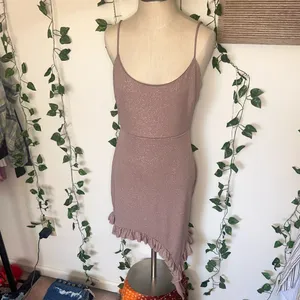 Windsor “Too Fabulous Glitter Ruffle Mini Dress” thumbnail 5
