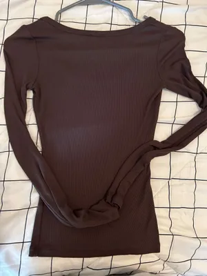 Brown cotton on long sleeve  thumbnail 2