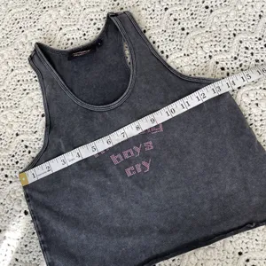 Voight Valentina Tank Top rhinestones crop making boys cry womens Black (small) thumbnail 5