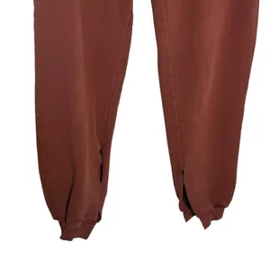 Anine Bing Sport Dark Cherry Tyler Split Hem Athleisure Sweat Joggers XS thumbnail 4