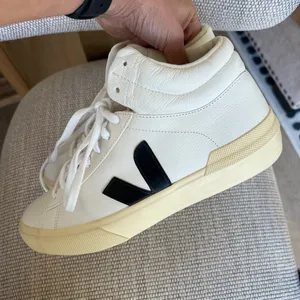 Veja Minotaur High Top Sneakers in Black and White thumbnail 3