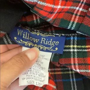 Vintage Willow Ridge pleaded plaid skirt academia thumbnail 7