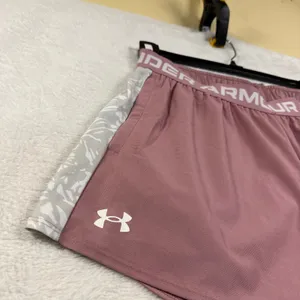 Under Armour XL Play Up 3.0 Shorts Mauve Pink Floral Side Stripe Gym Activewear thumbnail 3