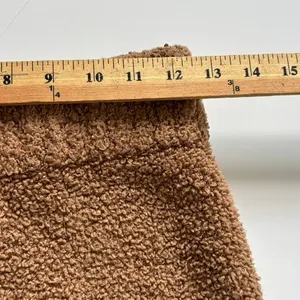 SKIMS Cozy Knit Boucle Shorts Sz S/M Camel‎ Brown Soft Stretch Loungewear thumbnail 4