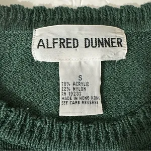 Vintage Beaded Floral Knit Sweater Green Embroidered‎ Pullover small thumbnail 8