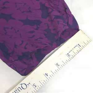 Banana Republic Purple Damask Silk Blend Sheath Dress Short‎ Puff Sleeve Size 4 thumbnail 9