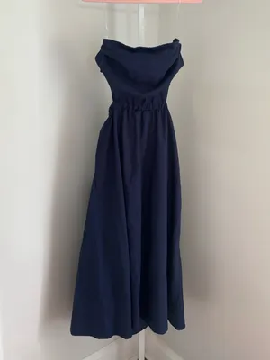 Petal + Pup Strapless Navy Cutout Maxi Dress with Bandeau Top Women’s XL thumbnail 4