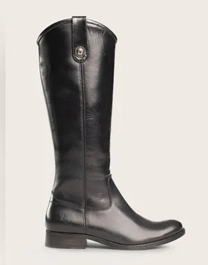 Frye Melissa Button Inside Zip Boots Black Riding Boots Women’s Size 6 thumbnail 1