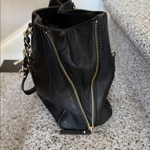 EUC Kate Spade Black Leather Expandable Shoulder Bag thumbnail 5