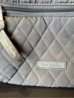 Vera Bradley Essential Compact Quilted Light Gray Mini Backpack thumbnail 2