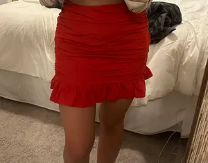 Beginning Boutique Skirt Red Size 0 thumbnail 2